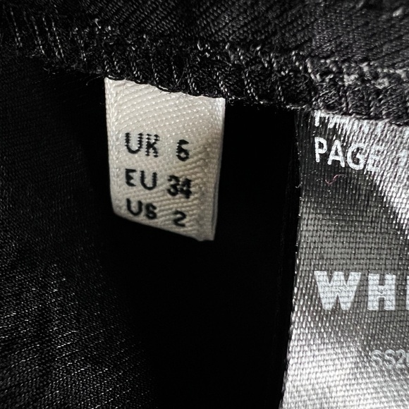 Whistles Women's Black Anita Button-Through Belted A-Line Dress Size US 2 - Picture 11 of 16